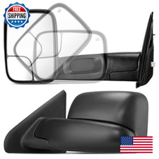 Dwvo Towing Mirror Fit Dodge Ram 1500 2002-2008 Dodge Ram 2500 3500 2003-2009