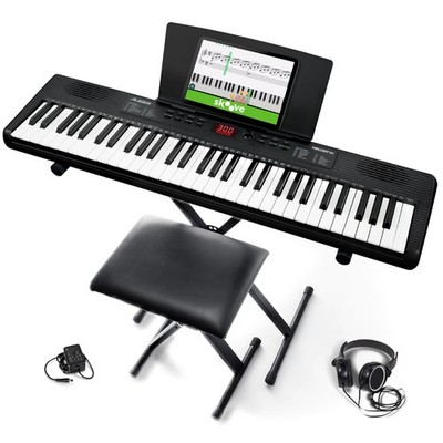 Alesis Melody 61 MK4 Keyboard Piano for Beginners with 61 Compact, Black