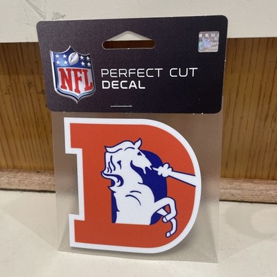 Denver Broncos Retro Decal 4x4 Laptop Water Bottle Windows Official Merch 