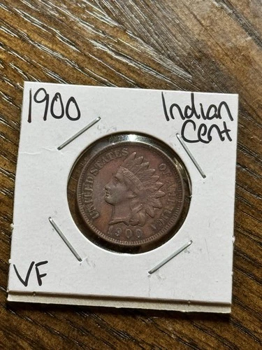 1900 Indian Head Cent Penny VF Very Fine Better Date US 1c Type Coin (Raw18574)