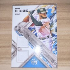 2022 Panini Diamond Kings Memorabilia Bryan De La Cruz #DKM-BDLC Miami Marlins