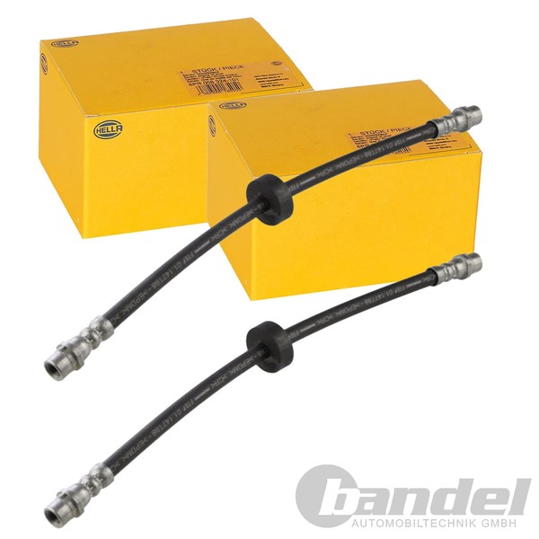 2X Hella Bremsschlauch BremsschlÄUche Vorne Passend FüR VW Corrado Golf Passat-image