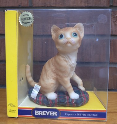 Breyer Traditional CLEOPATRA Orange Tabby KITTEN w/ GREEN EYES. '94 - 95' ONLY!