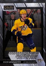 Egor Afanasyev 2023-24 O-Pee-Chee Platinum Marquee Rookie #207 Predators