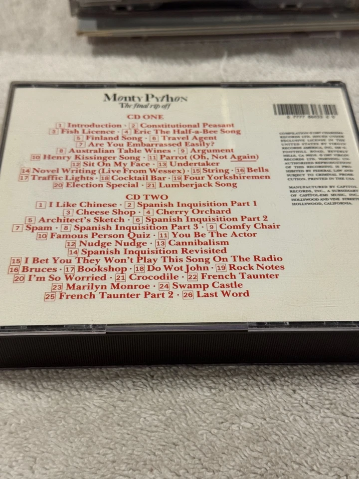 Monty Python: The Final Rip Off Album - 2 CD SET IN VERY GOOD CONDITION!!! - Image 2 of 2