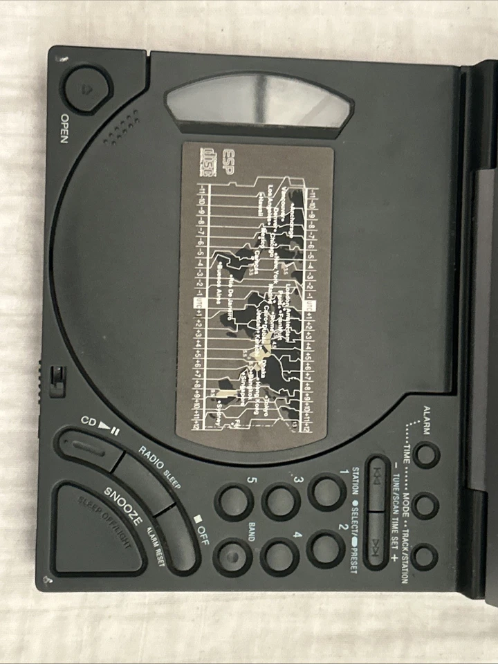 Vintage Sony ICF-CD2000 FM/AM Radio CD Clock WORKS! *NO Power Cord - Image 4 of 4