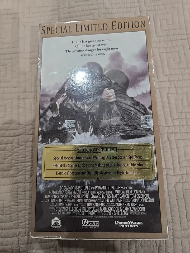 NEW SEALED Saving Private Ryan VHS  2000 2-Tape Set Special Limited Edition - Image 3 of 4