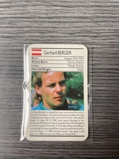 1987 Ace Fact Pack Sporting Greats Motor Racing Gerhard Berger Lot X5