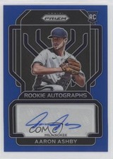 2022 Panini Prizm Rookie Auto Blue Prizm 77/149 Aaron Ashby #RA-AS Auto 0xl5