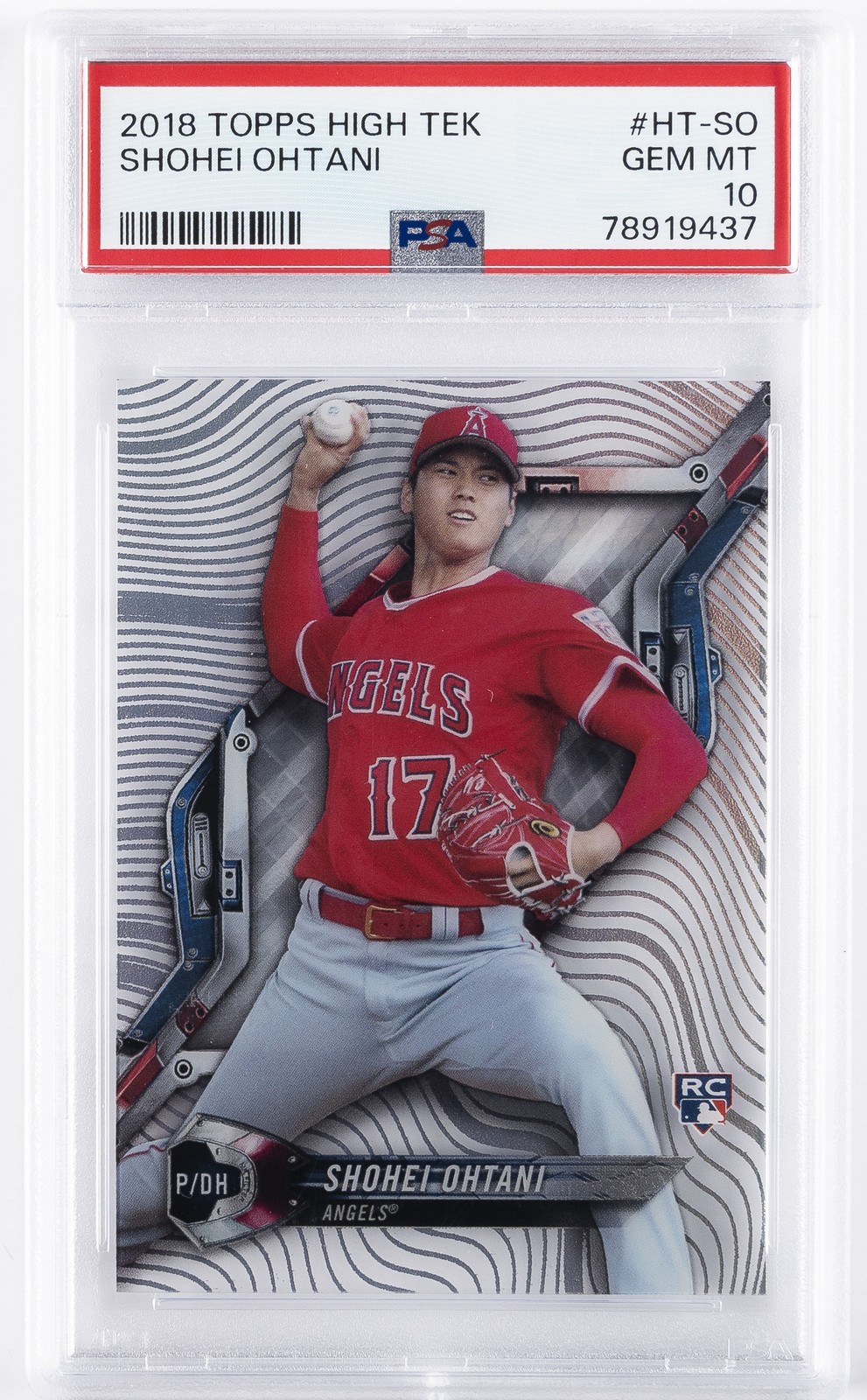 2018 TOPPS HIGH TEK #HT-SO SHOHEI OHTANI ROOKIE RC PSA 10
