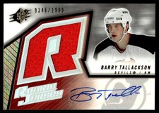 2005-06 SPx JERSEY AUTO ROOKIE Barry Tallackson Rookie Auto 0346/1999 New Jersey