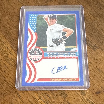 2025 Panini Stars & Stripes Coleman Borthwick Blue /100 AUTO Padres   