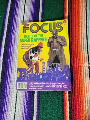 VTG Right On Focus Magazine Kool Moe Dee, LL Cool J Rap Battle Jan. 1989