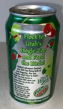 2004 12oz. MTN DEW SODA CAN (UTAH’S HOGLE ZOO) EMPTY BOTTOM. OPENED 