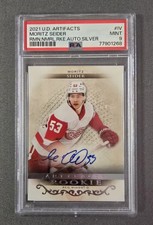 2021 Artifacts Moritz Seider Roman Numeral 4 Rookie Auto PSA 9