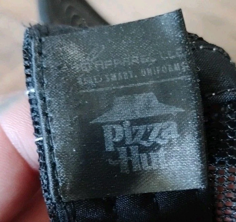 Pizza Hut Trucker Hat Black Gray Mesh Snapback Adjustable Employee Uniform Cap - Image 4 of 4