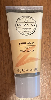 BOTANICS Shine Away IONIC Clay Mask 1 Oz / 30g Travel Size  Sealed No Box