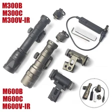 Tactical Helmet Light Set- M600V-IR M300B M600B M300C Flashlight + SS M-AX Mount
