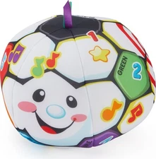 Fisher Price Laugh Learn Singing Soccer Ball Plush Toy for Infants 6 Months+