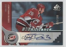 2005-06 SP Game Used Edition SIGnificance 15/100 Erik Cole #S-EC Auto 0uj7