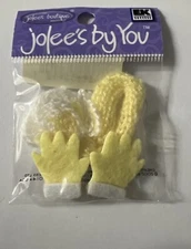 Jolee’s by You YELLOW BABY BONNET 3pcs Scrapbooking Embellishments RARE