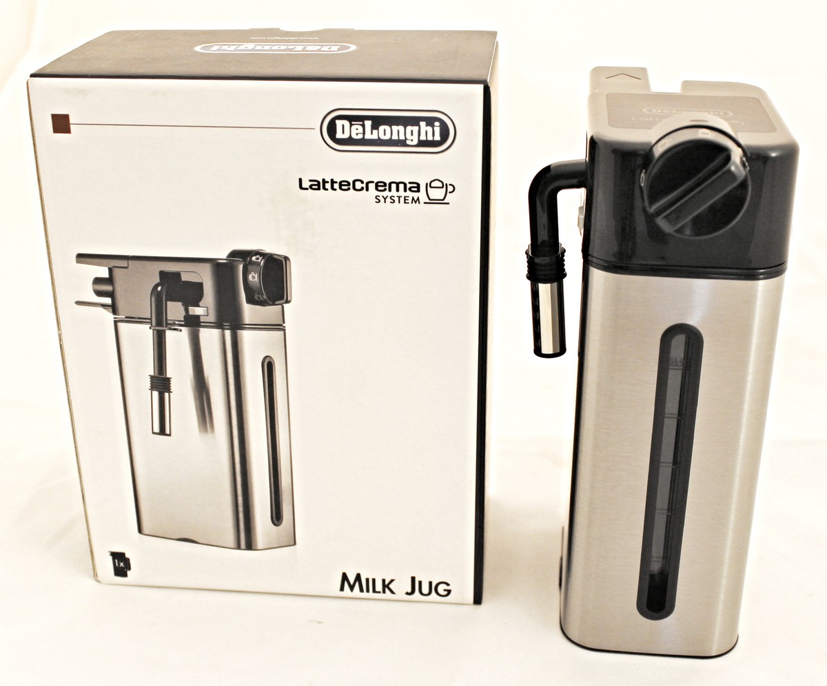Original DeLonghi Milk Jug 0.64L With Frother & Lid – Compatible With ESAM 6900 & Similar Coffee Machines
