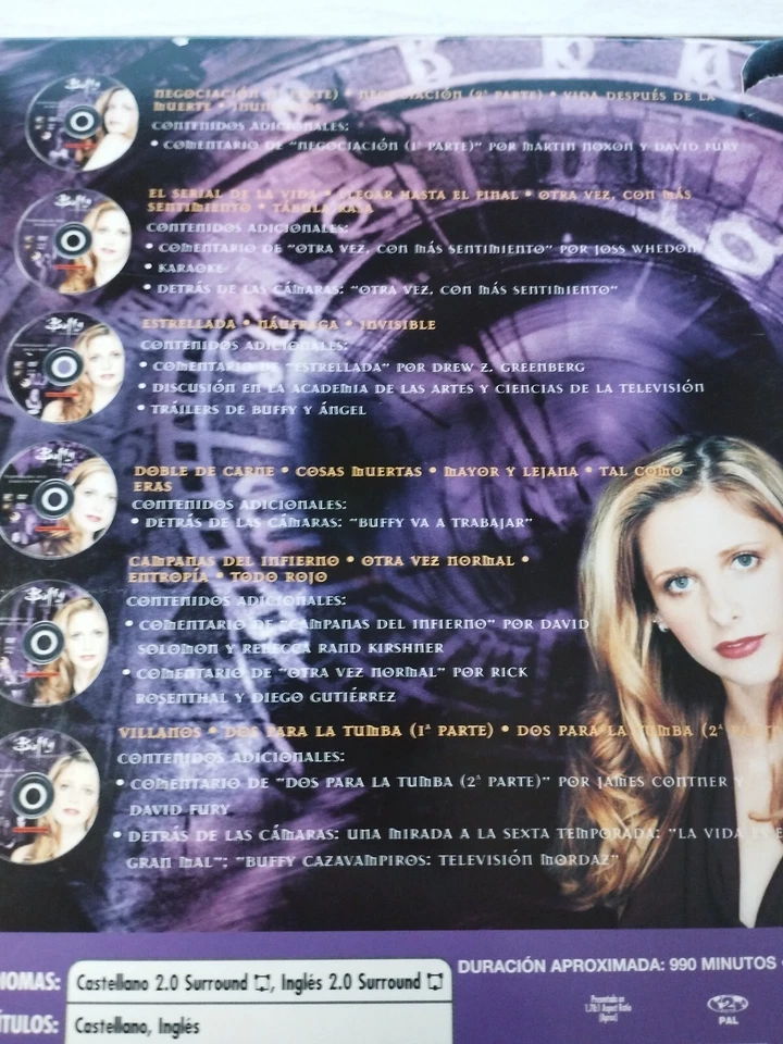 Buffy Cazavampiros Sexta Temporada Completa - 6 x DVD Español Ingles Reg 2 3T - Imagen 4 de 4