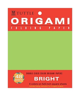 Origami Folding Paper: Bright: Double-Sided Color Origami Papers: 6 Colors on 5x