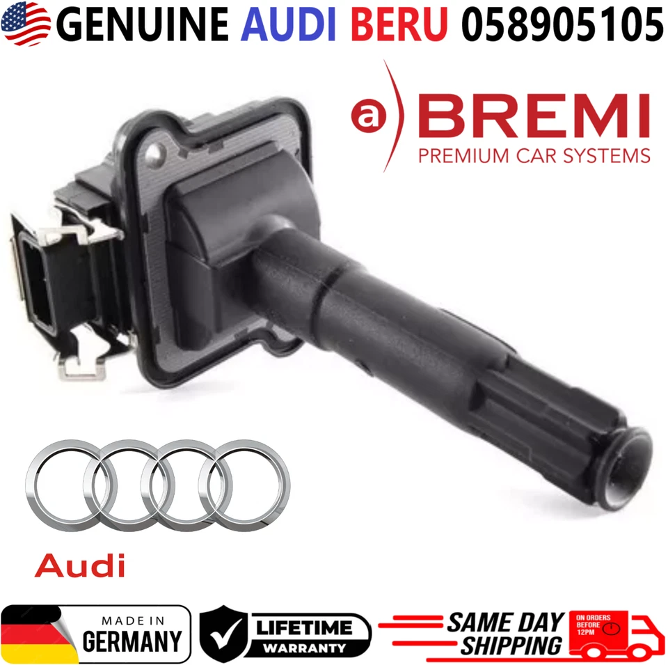 Bobinas de encendido originales Audi Beru x6 para Audi y Volkswagen 1997-2005, 058905105 Foto 4 de 4