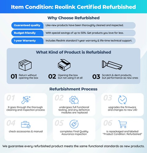 Reolink 5MP POE Security Camera Human Car Detection Waterproof 510A Black - Picture 2 of 13