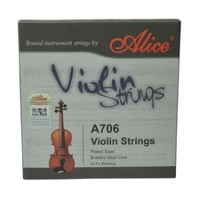 Alice Violin Strings Braided Steel Core Ni-Fe Winding 4/4 A706