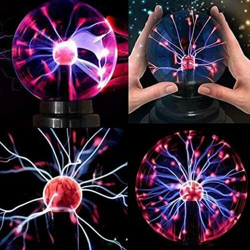 3 ZOLL Plasmakugel Plasmaball Party Deko Lichteffekt Plasma Lampe Leuchte Xmas *