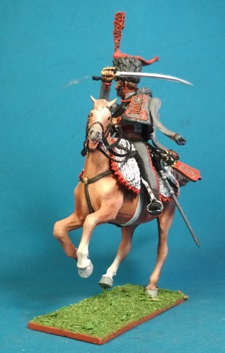 Unmontierte französische Husaren in der Schlacht, weißes Metall 1/30 Figur Kit VID SOLDATEN - Bild 19 von 68