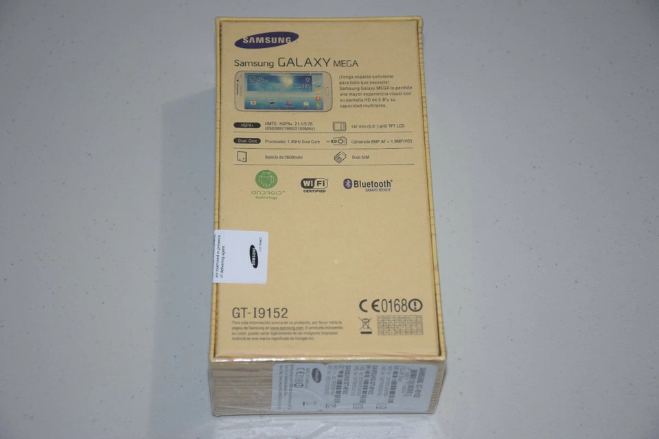 Smartphone Samsung Galaxy Mega 5.8 GT-I9152 Doble SIM Blanco 8GB Desbloqueado GSM HSPA Foto 2 de 4