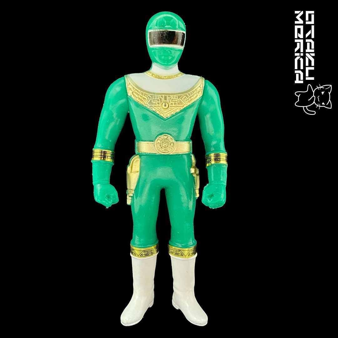 Bandai 1994 Chouriki Sentai Ohranger Green Ranger - Sofubi Figure