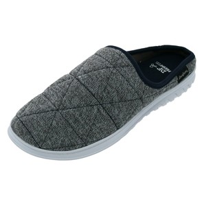 men's dearfoams microsuede whipstitch trim clog slippers