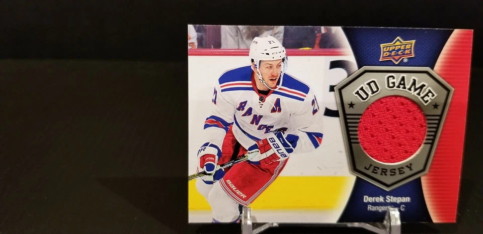2016-17 Upper Deck UD GAME JERSEY RED #GJ-ST Derek Stepan MINT - Image 2 of 4