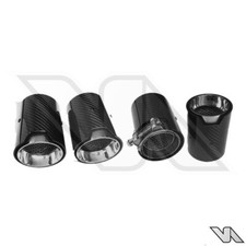 BMW F10 M5 F12 F13 M6 F87 M2 F80 M3 F82 F83 M4 SILVER CARBON FIBRE EXHAUST TIPS