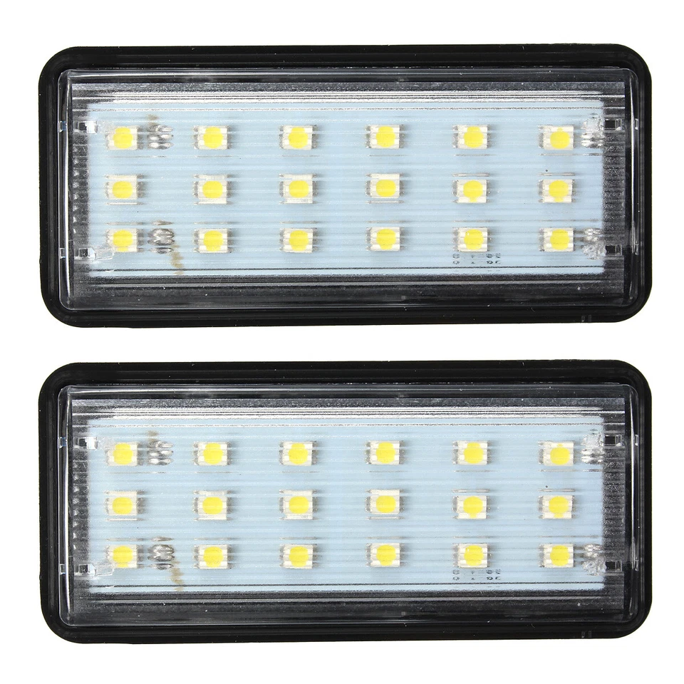 2X Error Free LED License Plate Lights For Toyota Land Cruiser GX LX4 - Image 3 of 4