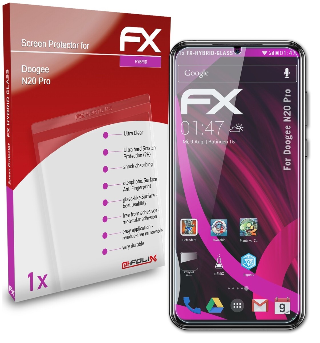 Pack De 2 Protections D'écran Bruni Pour Doogee N20 - Anti-rayures & Transparent