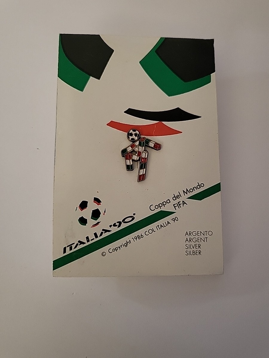 ITALIA '90 Coppa del Mondo FIFA Soccer Pin Silver | eBay