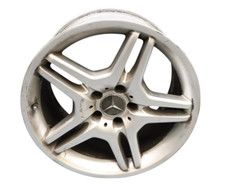11-12 Mercedes Sl55 Amg 18 Rear Wheel Rim Silver 5 Twin Spoke A2304012902 Oem