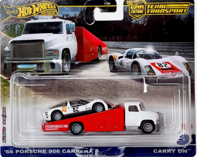 HOT WHEELS 2024 CAR CULTURE TEAM TRANSPORT CASE B 66 PORSCHE 906