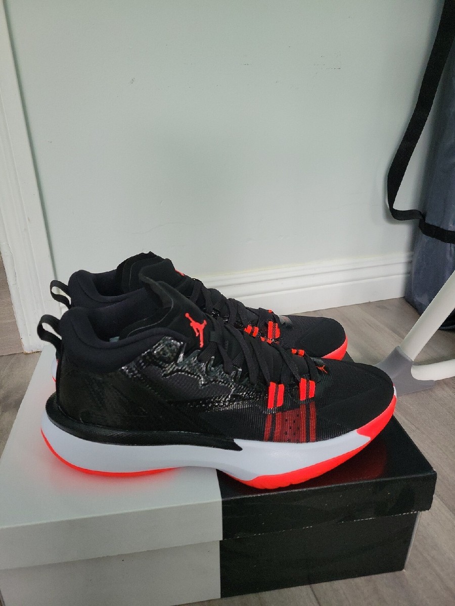 NWB NIB Air Jordan Men\'s Zion 1 PF ‘Bloodline’ Basketball Shoes Men’s 10.5 /W 12 Nike Air Jordan Zion 1 Bloodline Black Crimson Red White  main image 3