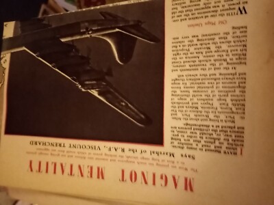 Xm25 Ephemera 50er Jahre Artikel Maginot Mentalität Viscount Trenchard 