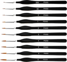 10 PCS Miniature Paint Brushes Kit, Fine Detail Painting Brush Micro Professiona