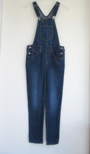 Levi's Overalls Women's Size Small Premium Bib Medium Wash 6 Pockets Denim