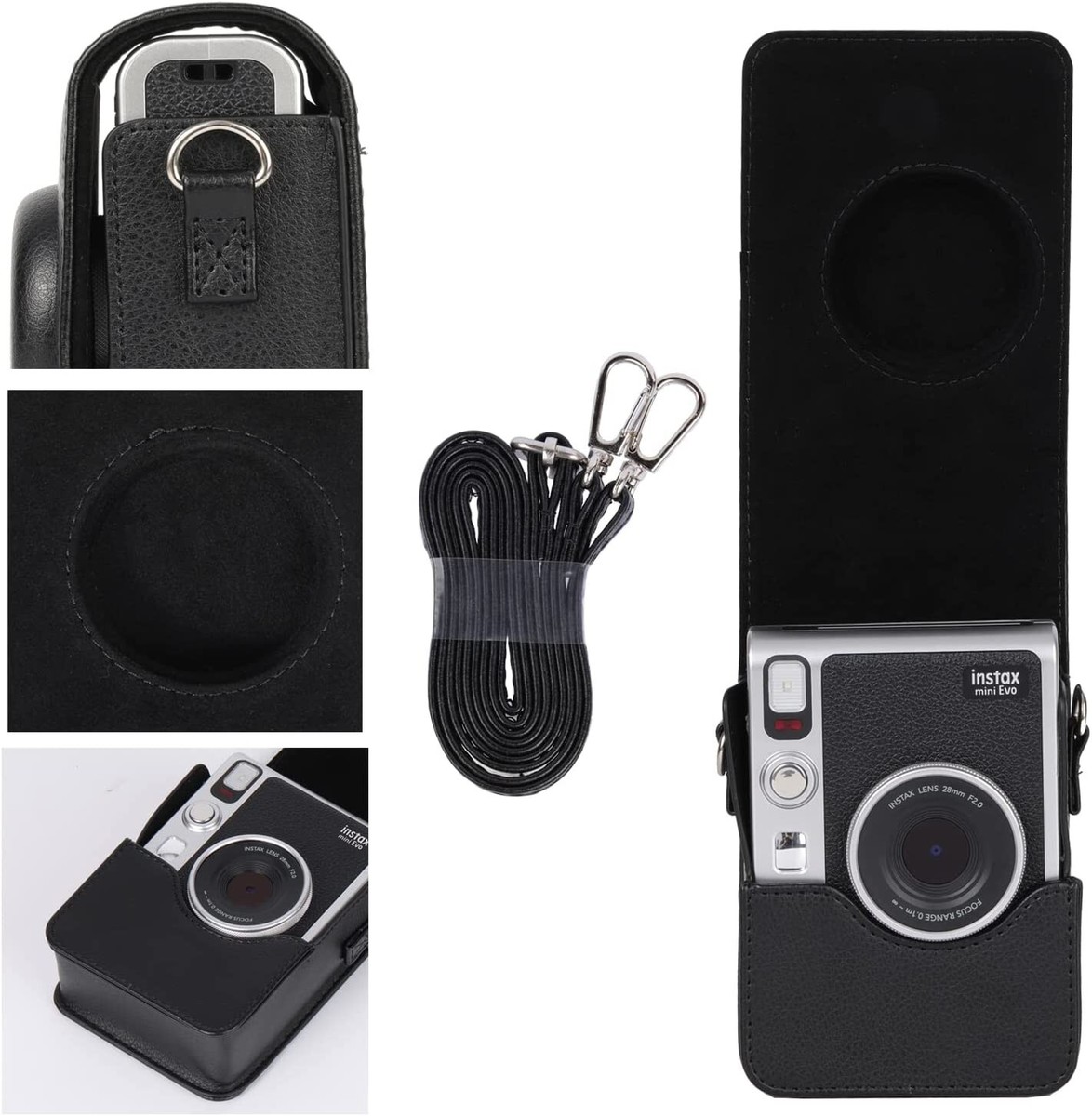 FUJIFILM Instant Camera Case Black instax mini Evo Camera Case | eBay