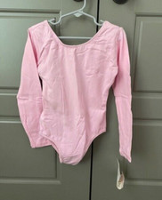 Bal Togs Pink Long Sleeve Leotard 1319 Child Large 12-14