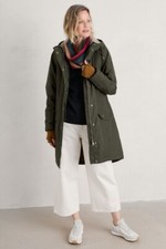 Seasalt Women's Coat - Green Plant Hunter Waterproof Coat - Regular - Woodland